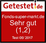 Siegel von getestet.de für FondsSuperMarkt