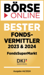 Auszeichnung von BÖRSE ONLINE: Bester Fondsvermittler