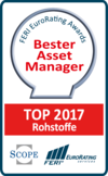 FERI EuroRating Award, Top 2017 Rohstoffe